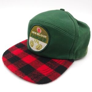 New Belgium Ranger IPA Beer 6 Pannel‎ Patch Snapback Plaid Green Hat Ball Cap